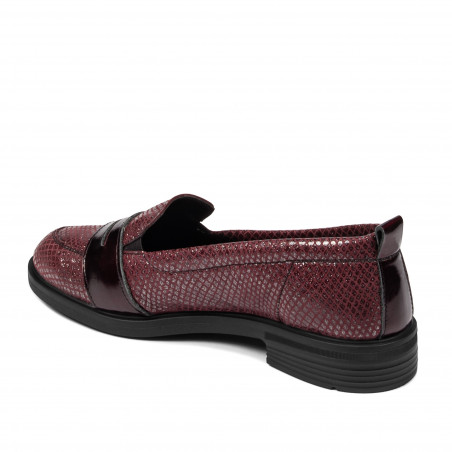 Damen Casual/Elegante Schuhe 6037 Bordo Perlmutt Kombiniert