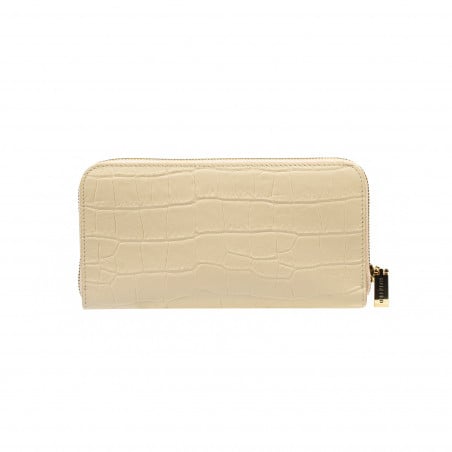 Damenportemonnaie 201g Croco Cream
