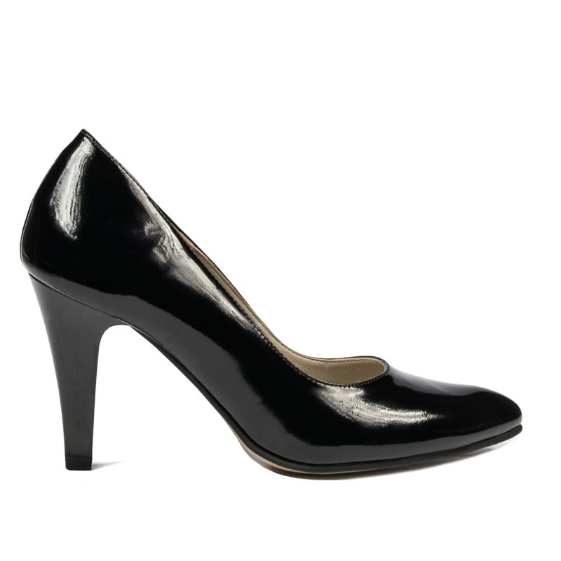 Elegante Damenschuhe 1234 schwarzer Lack