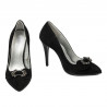 Elegante Damenschuhe 1279 schwarz Antilope