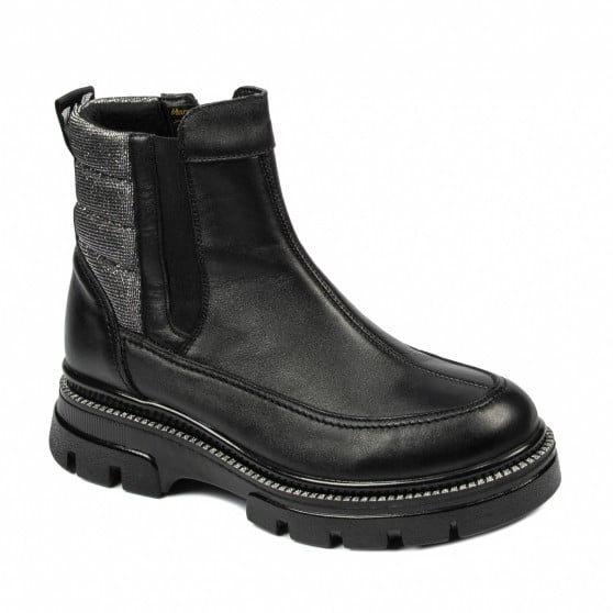 Damenstiefel 3357 schwarz kombiniert Damenstiefel 3357 schwarz kombiniert
