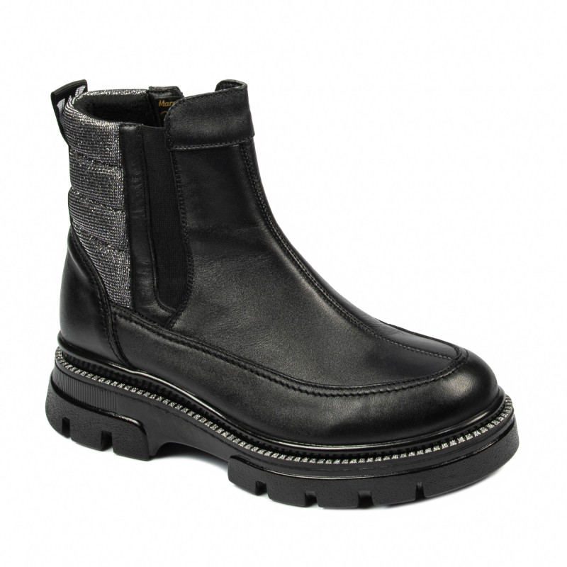 Damenstiefel 3357 schwarz kombiniert