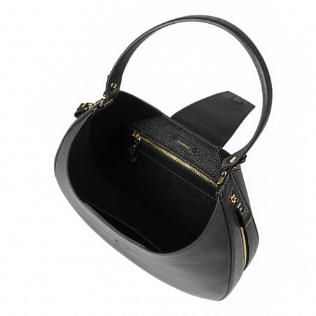 Schwarze Damen-Umhängetasche 036g