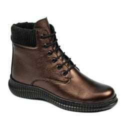 Damen Stiefeletten 3350 kupferfarben