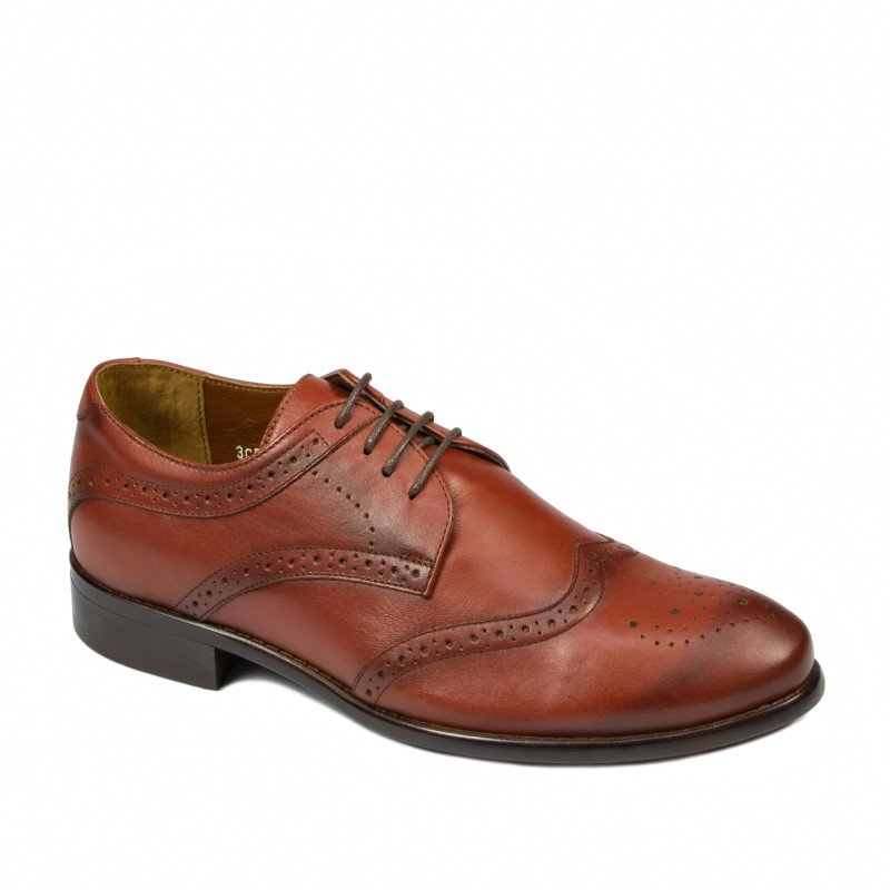 Herren Freizeitschuhe / elegante Schuhe 874 in Cognac