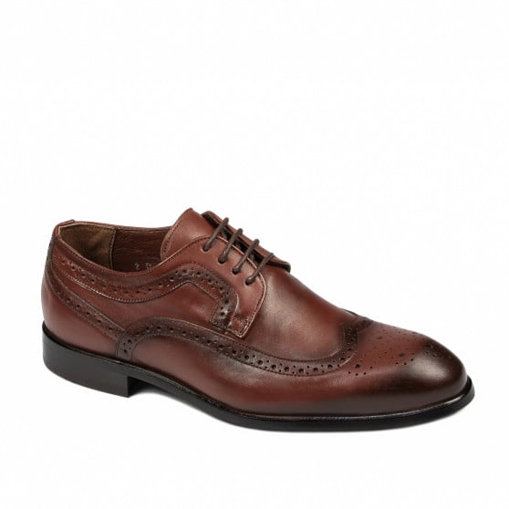 Elegante Herrenschuhe 892m in Cognac (große Größen) Elegante Herrenschuhe 892m in Cognac (große Größen)