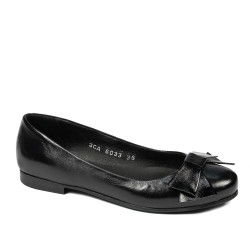 Damen-Ballerinas 6033 Schwarz kombiniert