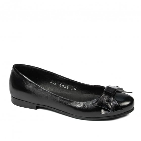 Damen-Ballerinas 6033 Schwarz kombiniert Damen-Ballerinas 6033 Schwarz kombiniert