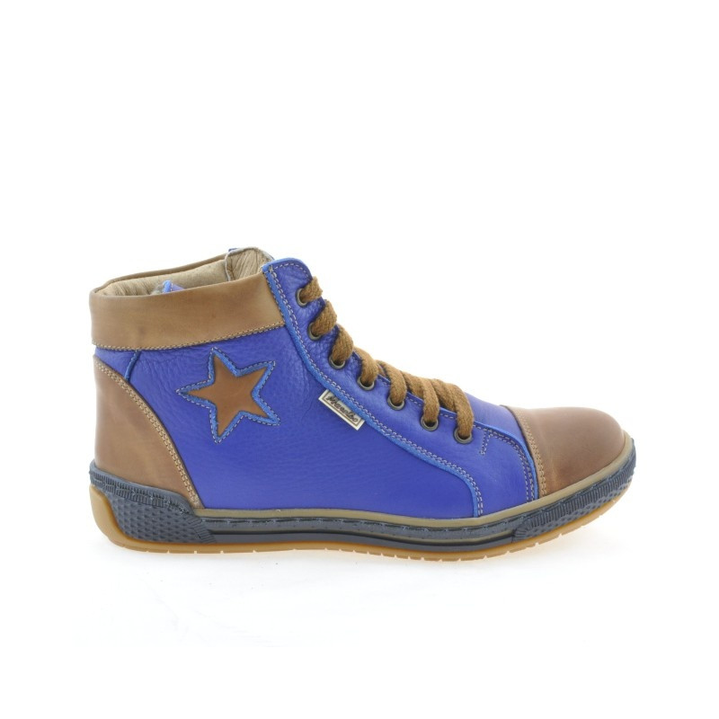 Damenstiefel 3274 indigo+braun