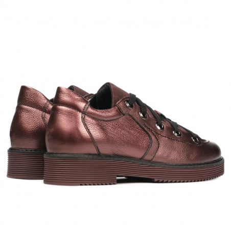 Damen Freizeitschuhe 6026 Bordeaux Perlmutt kombiniert