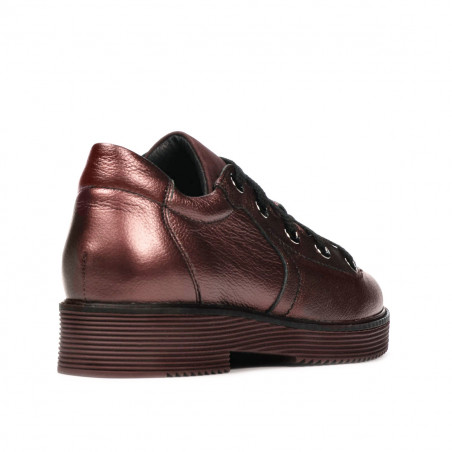 Damen Freizeitschuhe 6026 Bordeaux Perlmutt kombiniert