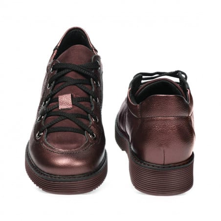 Damen Freizeitschuhe 6026 Bordeaux Perlmutt kombiniert
