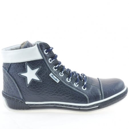 Damenstiefeletten 3274 Indigo+Weiß