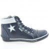 Damenstiefeletten 3274 Indigo+Weiß