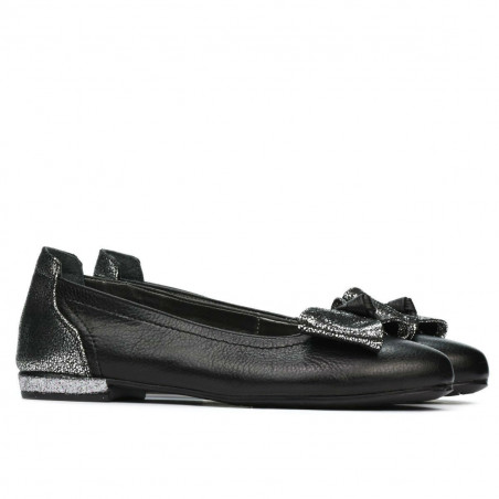 Damen Ballerinas 6014 schwarz kombiniert