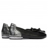 Damen Ballerinas 6014 schwarz kombiniert