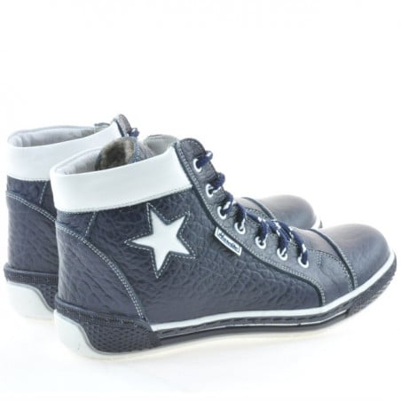 Damenstiefeletten 3274 Indigo+Weiß