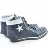 Damenstiefeletten 3274 Indigo+Weiß