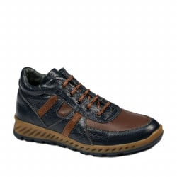 Herrenstiefel 4120 indigo+braun