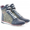 Damenstiefel 3275 kobaltblau kombiniert