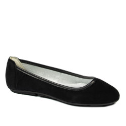 Damenballerinas 6027 schwarz Velours