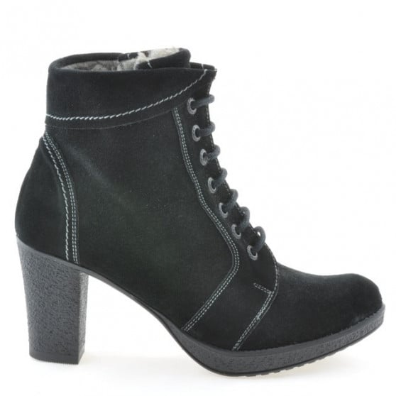 Damenstiefeletten 3231 schwarz Velours Damenstiefeletten 3231 schwarz Velours