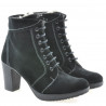 Damenstiefeletten 3231 schwarz Velours