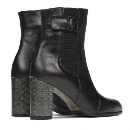 Damenstiefel 1177 schwarz satiniert