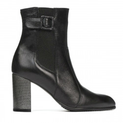 Damenstiefel 1177 schwarz satiniert