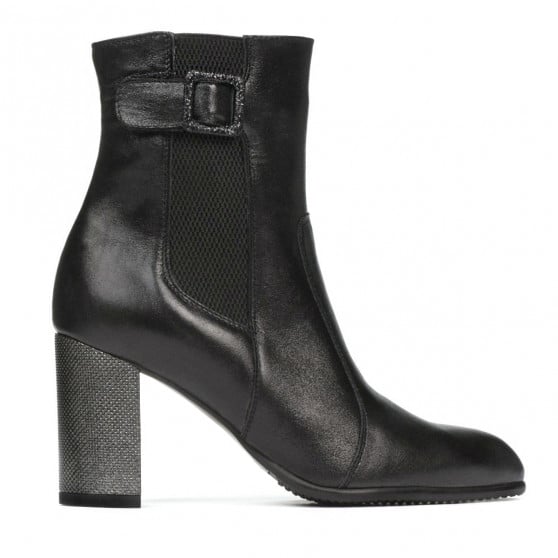 Damenstiefel 1177 schwarz satiniert Damenstiefel 1177 schwarz satiniert