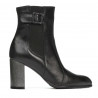 Damenstiefel 1177 schwarz satiniert