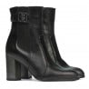 Damenstiefel 1177 schwarz satiniert