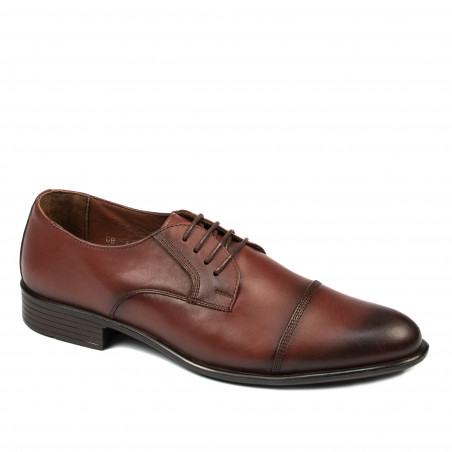 Elegante Herrenschuhe 838 in Cognac