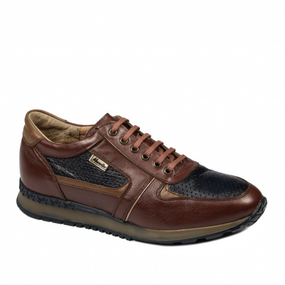 Herrensportschuhe 833 Braun+Indigo Herrensportschuhe 833 Braun+Indigo