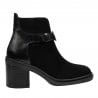 Damenstiefeletten 3400 schwarz kombiniert