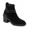 Damenstiefeletten 3400 schwarz kombiniert
