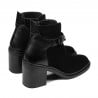 Damenstiefeletten 3400 schwarz kombiniert