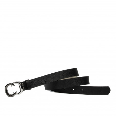 Damen Gürtel 37m schwarz gepresst