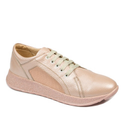 Damen-Sneaker/Freizeitschuhe 6010 Puder-Perle kombiniert