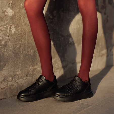 Damen-Sportschuhe 6077 schwarz kombiniert lifestyle