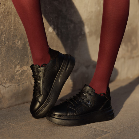 Damen-Sportschuhe 6077 schwarz kombiniert lifestyle