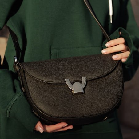 Damentasche Schultertasche 035g 01 schwarz kombiniert