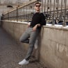Herren Gürtel 76b schwarz lifestyle