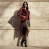 Damen-Umhängetasche 035g burgundy