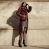Damen-Umhängetasche 035g burgundy