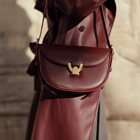 Damen-Umhängetasche 035g burgundy