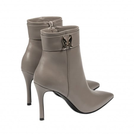 Stiefeletten mit Absatz Damen 1400 Cappuccino