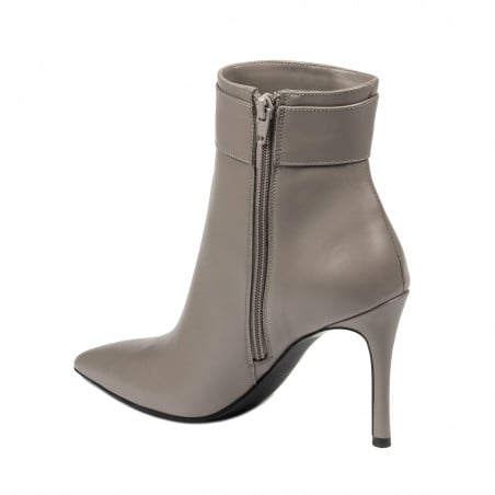 Stiefeletten mit Absatz Damen 1400 Cappuccino