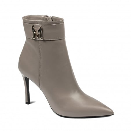 Stiefeletten mit Absatz Damen 1400 Cappuccino