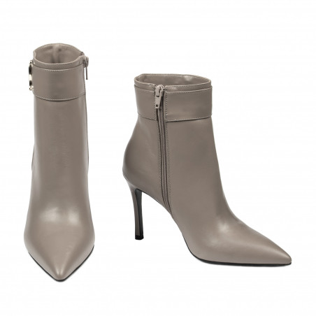 Stiefeletten mit Absatz Damen 1400 Cappuccino